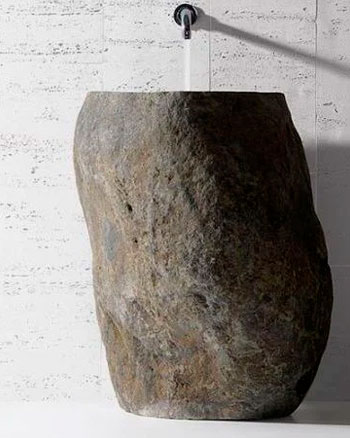 Proveedor de lavabos de piedra de río con tamaños especiales.