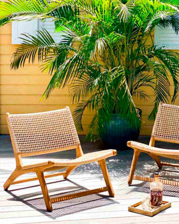 Armchairs outdoor furniture manufacturer in Bali.