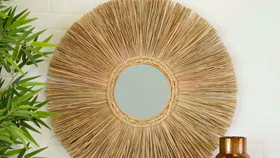 Proveedor y exportador de espejos decorativos fabricados en Bali.