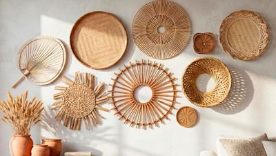 Boho wall decor supplier from Bali for export.